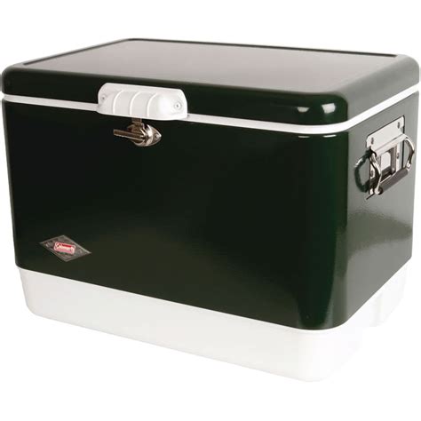 coleman american steel belted 54-quart cooler box uk|coleman steel belted cooler vintage.